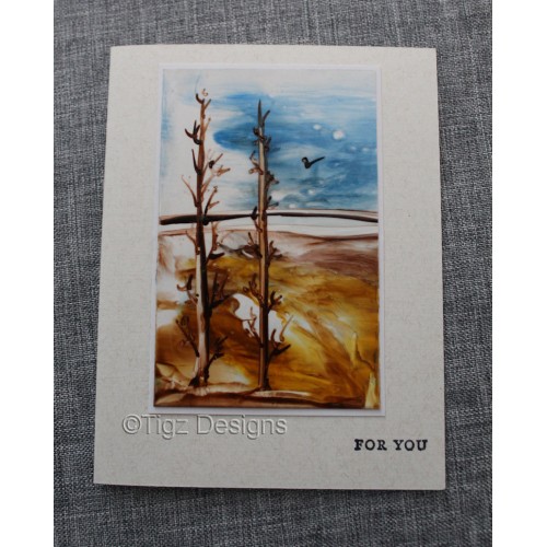 Encaustic Elements - "For You" Greeting Card - Made in Creston BC #21-11